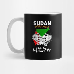 Sudan In Our He Sudan Map With Color Flag Proud Sudanese Mug